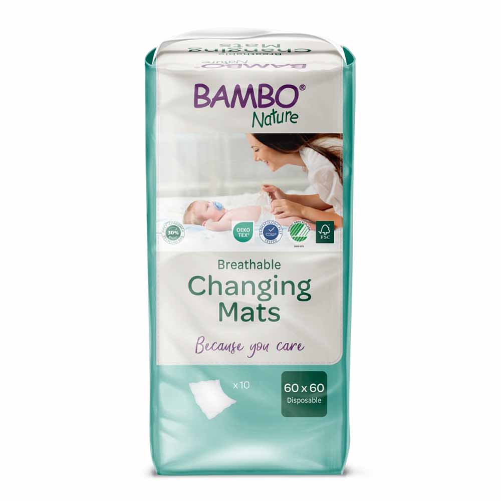 Bambo Nature Tappetini per Fasciatoio 60x60cm x10