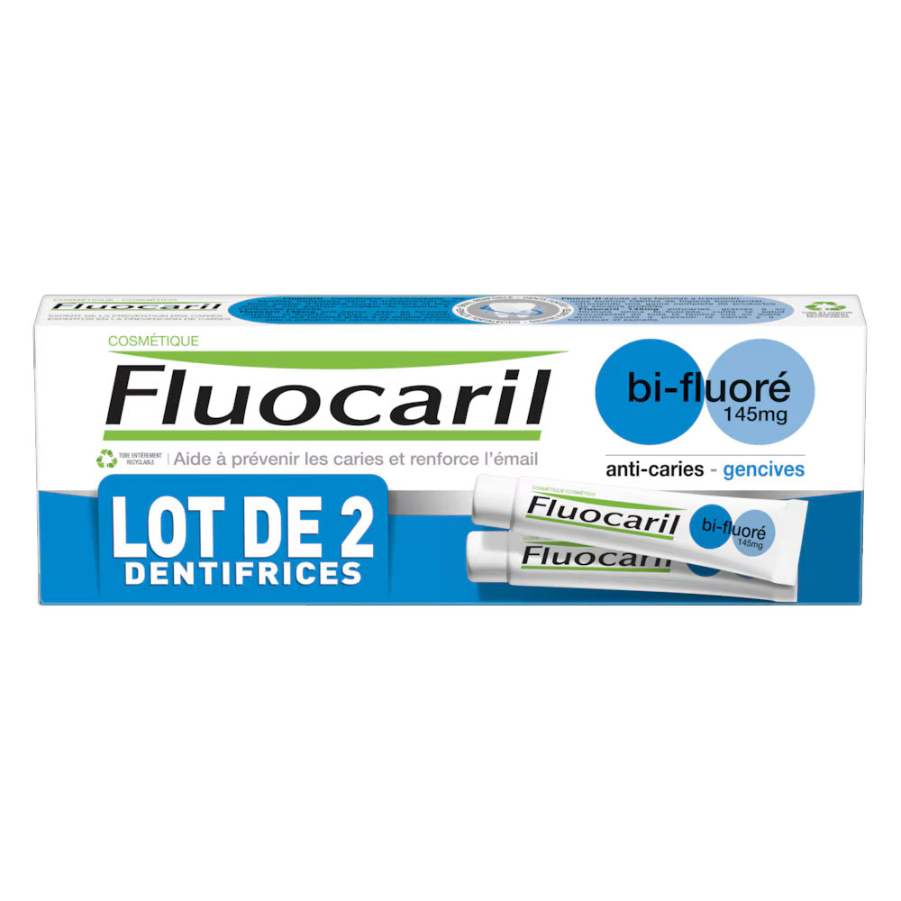 Fluocaril Dentifricio alla menta Bifluorurato 2x75ml