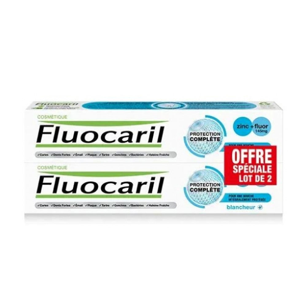 Fluocaril Dentifricio protezione completa sbiancante 2 x 75 ml