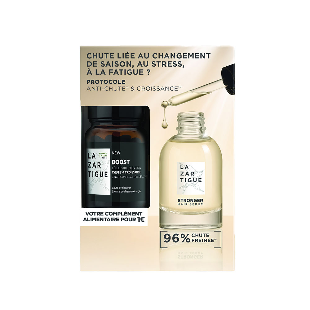 Lazartigue Stronger Cofanetto siero + boost 50 ml