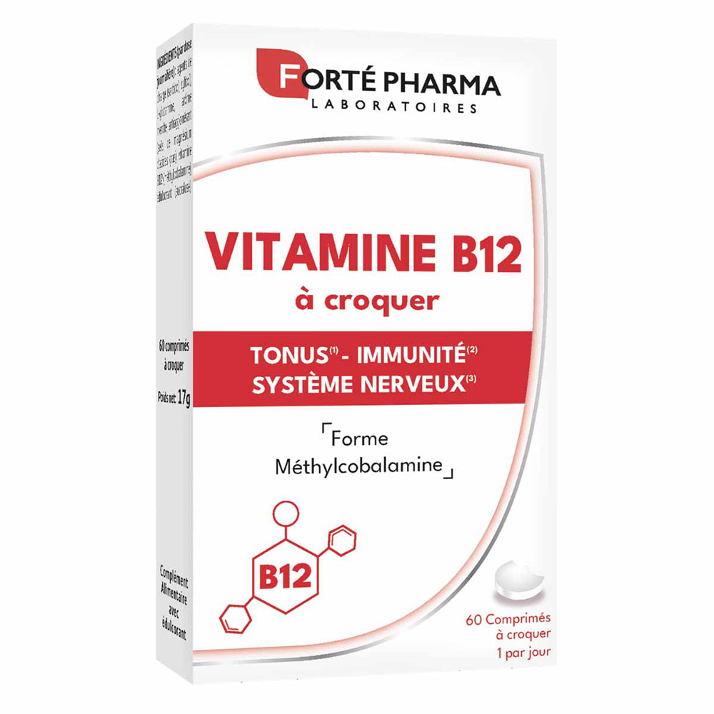 Forté Pharma Vitamine B12 1000µg al gusto menta 60 compresse masticabili