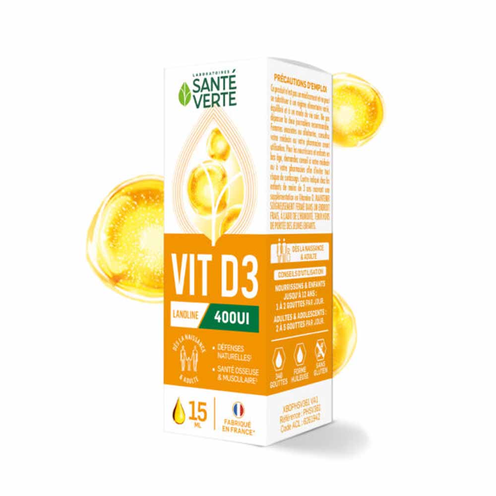 Sante Verte Vitamina D3 400 UI gocce 15 ml