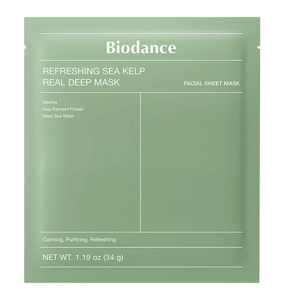 Biodance Maschera tessuto gel rinfrescante alle alghe marine lenitiva 1 unità