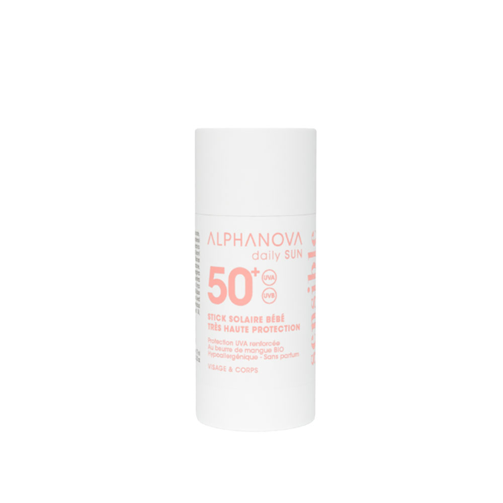 Alphanova Daily Sun stick solare bebè SPF50+ Sun Glow 17 g
