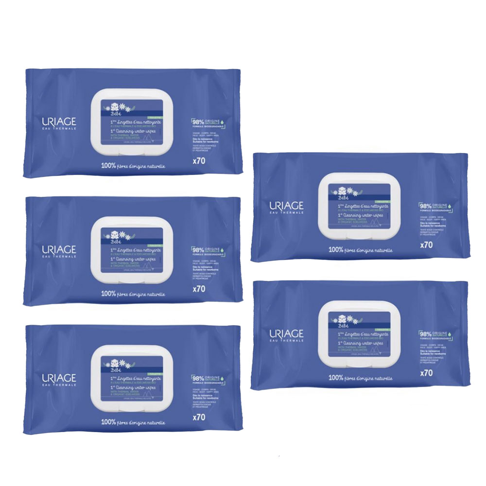 Uriage Bébé Salviette detergenti 5 x 70 ml
