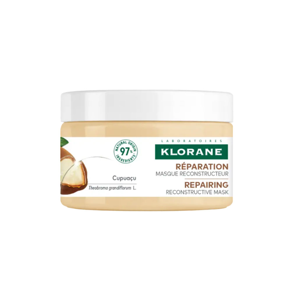 Klorane Cupuaçu Maschera ricostruttore al cupuaçu per capelli molto secchi e danneggiati 250 ml