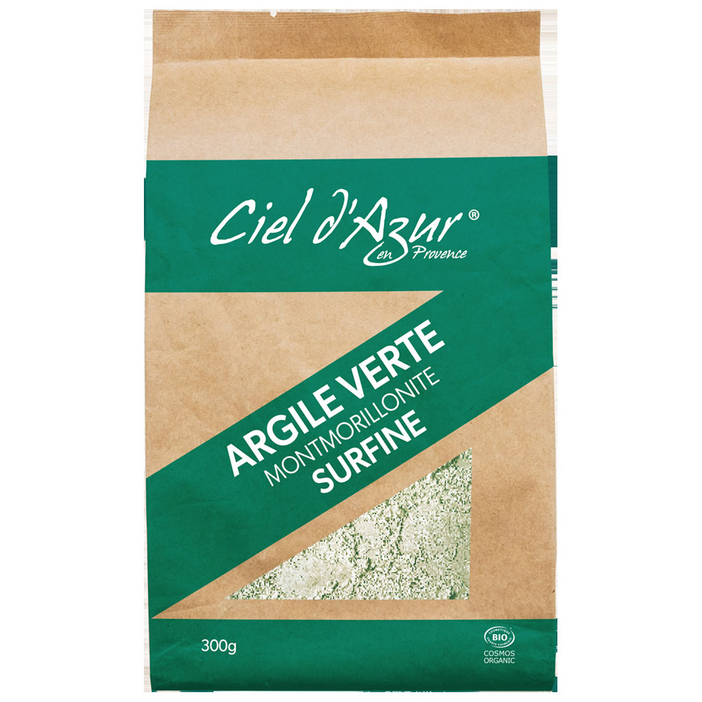 Ciel D'Azur en Provence Argile verde montmorillonite extra 300 g
