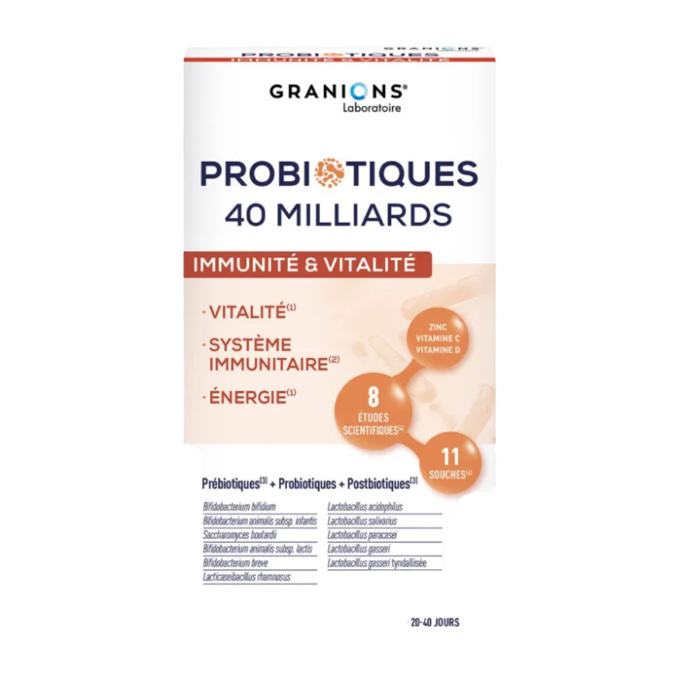 Granions Probiotici immunità e vitalità 40 capsule