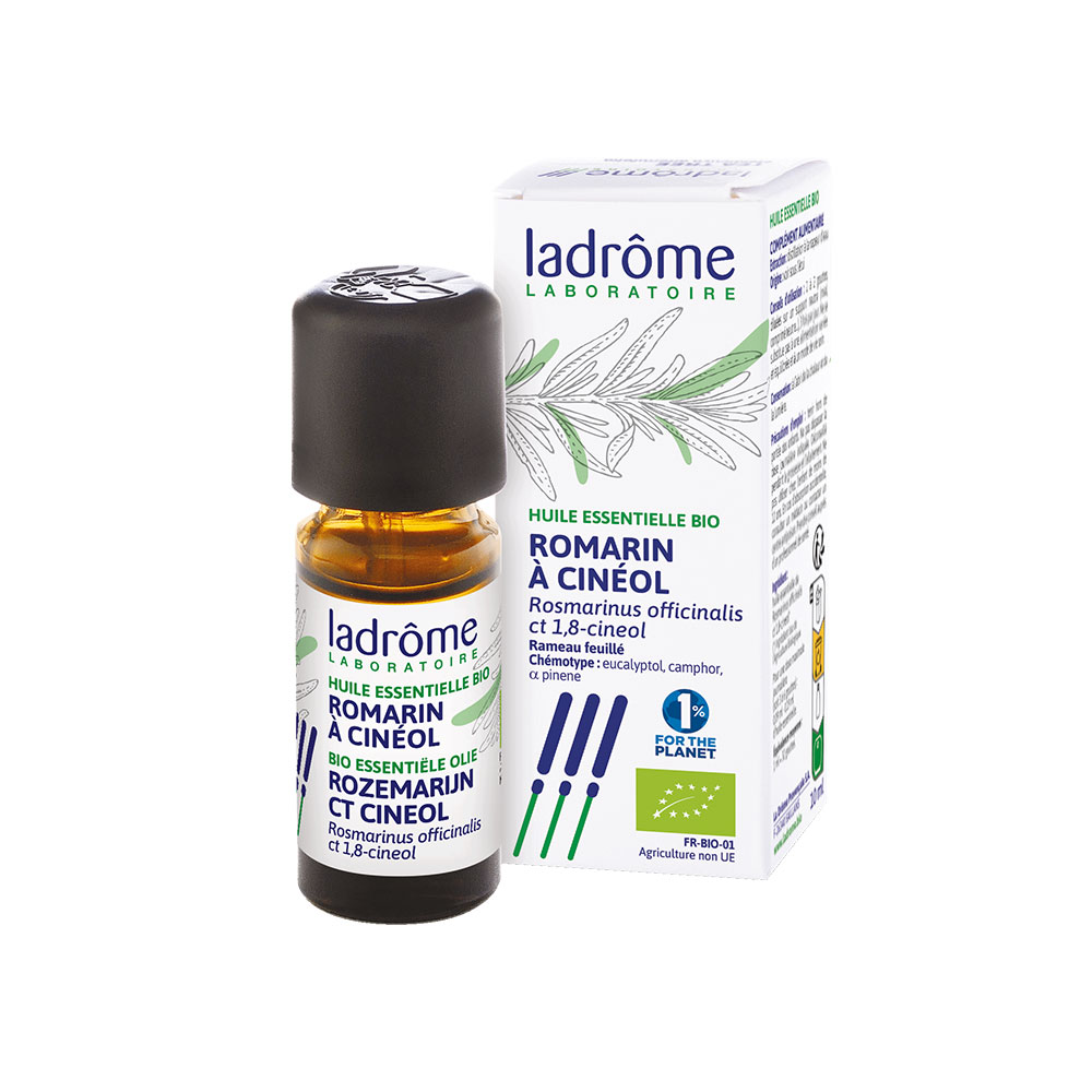 Ladrôme Olio essenziale di rosmarino a cineolo ramoscelli e foglie 10 ml