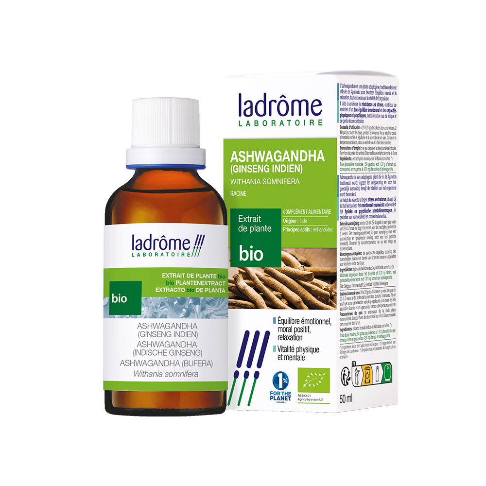 Ladrôme Estratto di pianta Ashwagandha (ginseng indiano) radice 50 ml