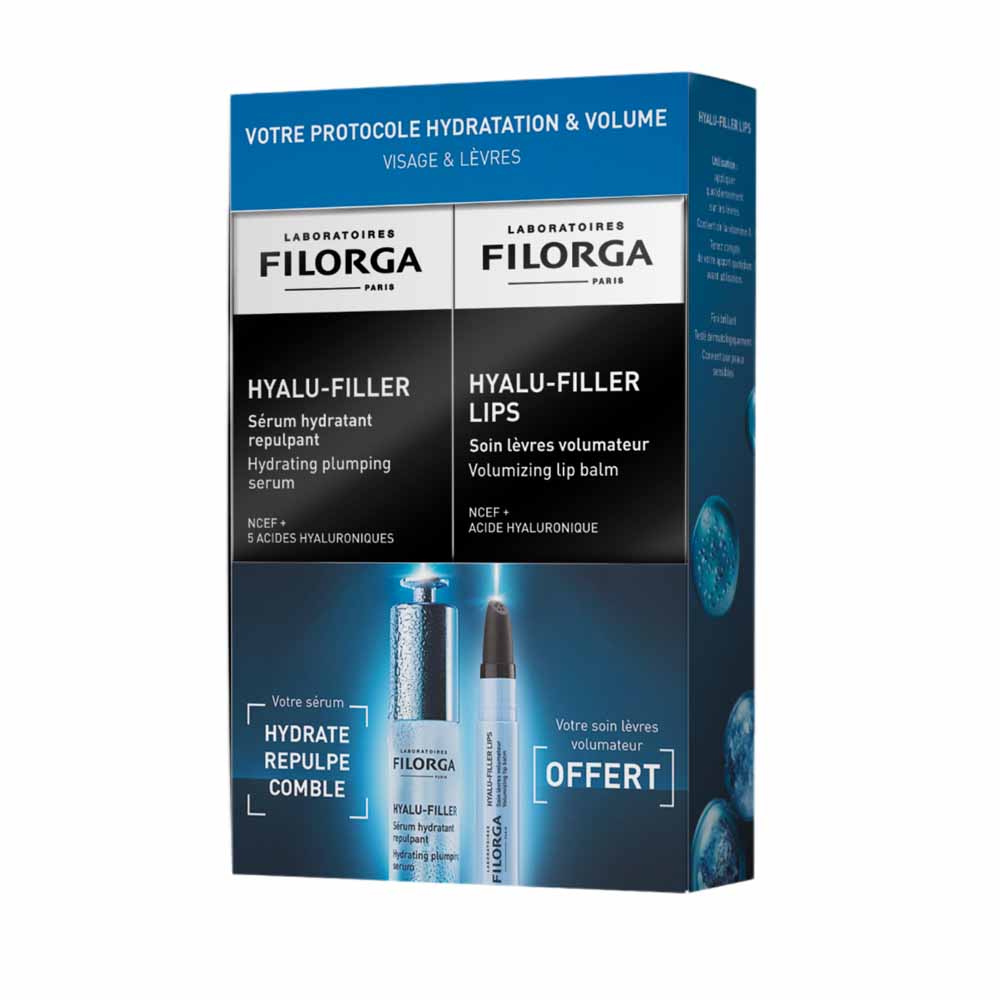 Filorga Hyalu-Filler Cofanetto protocollo idratazione e volume siero 30 ml + lips 4 g in omaggio