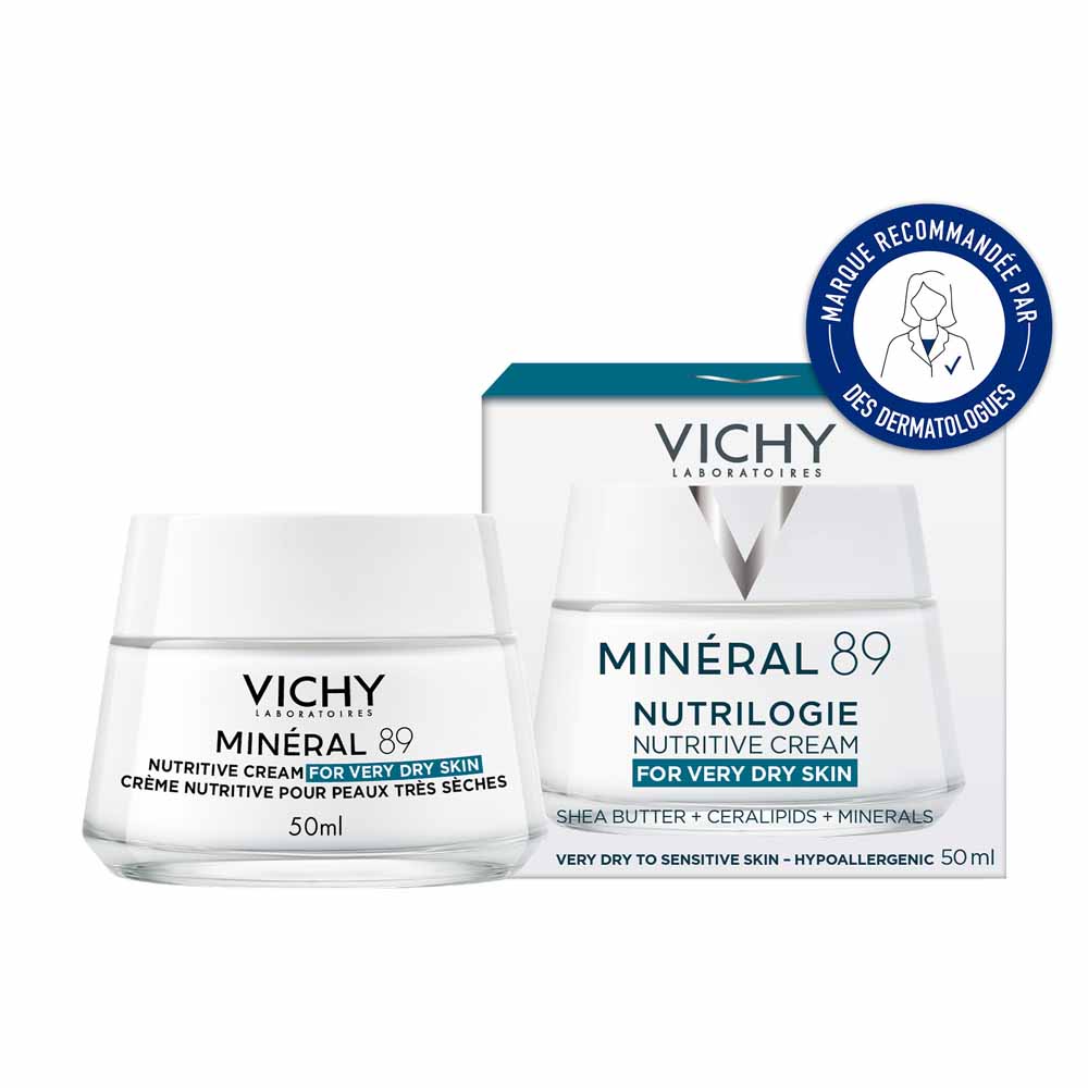 Vichy Mineral 89 Crema nutritiva Nutrilogie per pelli molto secche e sensibili 50 ml