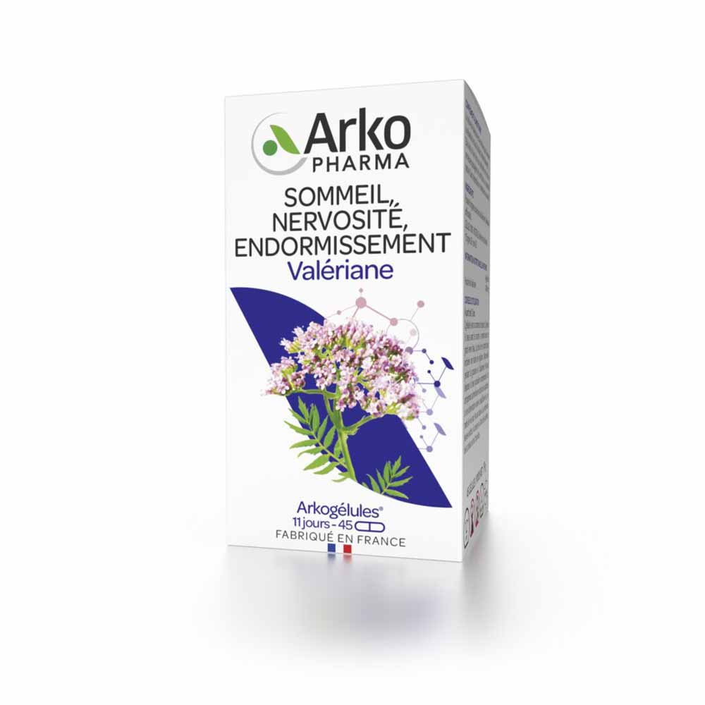 Arkopharma Arkocapsule Valeriana sonno nervosismo addormentamento 45 capsule