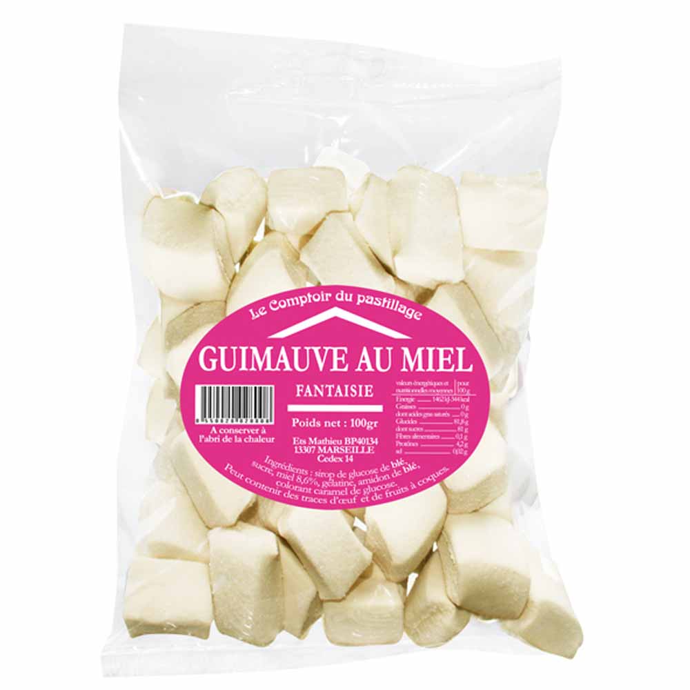 Le comptoir du pastillage Marshmallow al miele gusto retrò 100 g