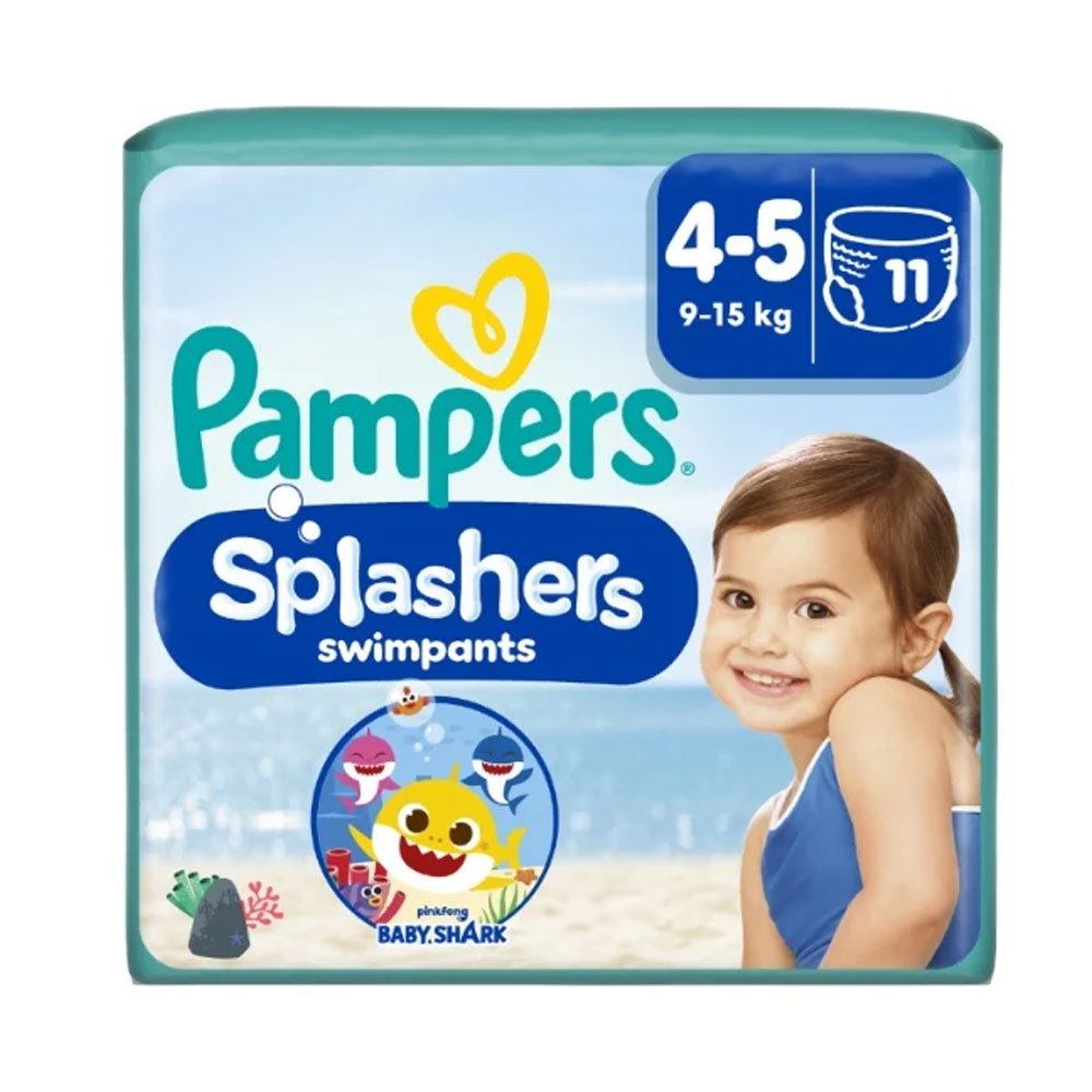 Pampers Costumi da bagno usa e getta Splashers taglia 4-5 (9-15 kg) 11 unità