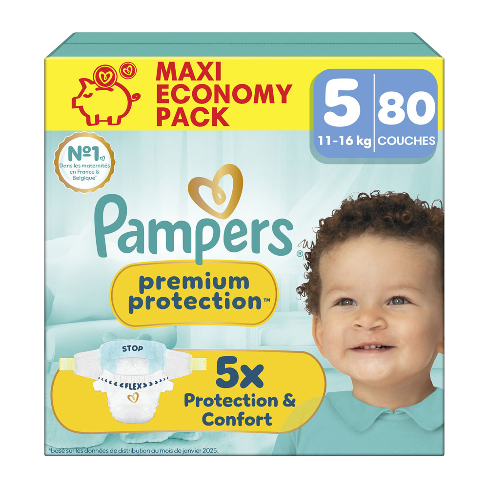 Pampers Premium Pannolini Taglia 5 (11-16 kg) x80