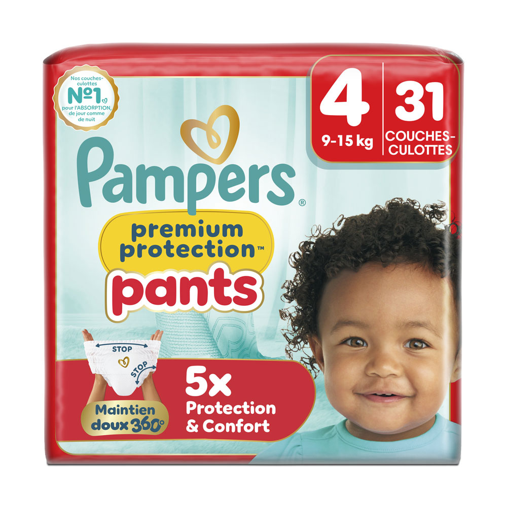 Pampers Premium Pantaloni pannolini mutandine taglia 4 (9-15 kg) 31 unità
