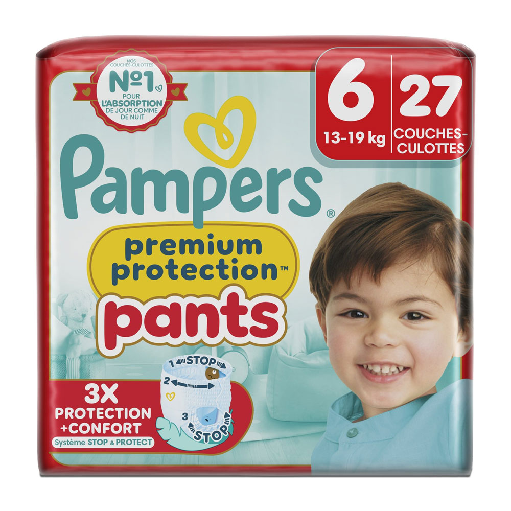 Pampers Premium Mutandine pannolino taglia 6 (13-19 kg) 27 unità