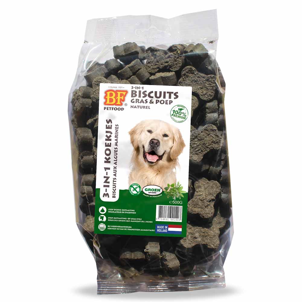 Biofood BF Petfood Biscotti alle alghe 3 in 1 per Cane 500g