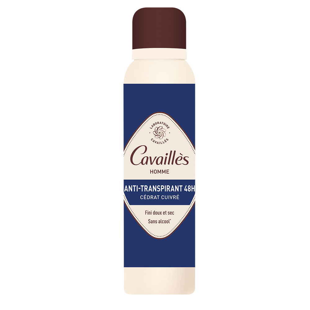 Cavaillès Absorb + Deodorante Spray Antitraspirante 48h Uomo 150ml