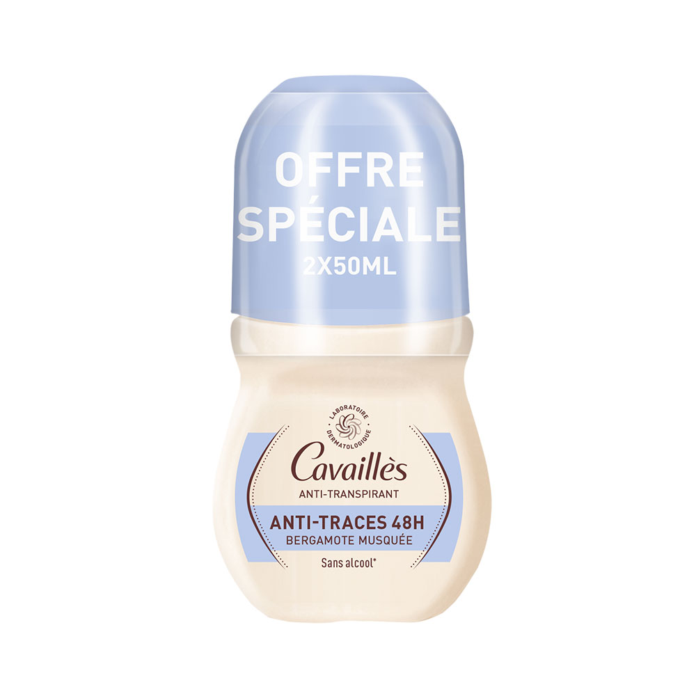 Cavaillès Absorb + Deodorante Antitraspirante 48H 2x50ml