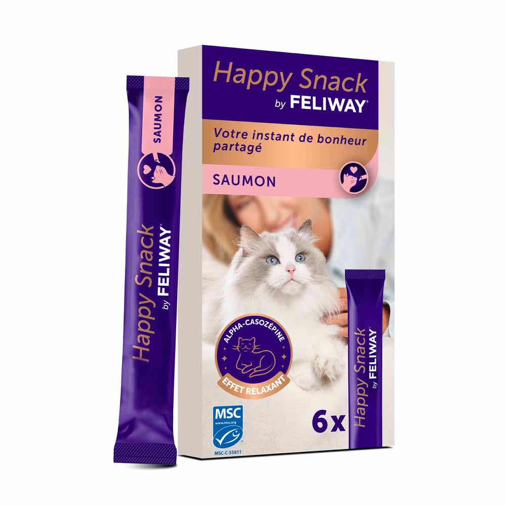 Feliway Happy Snack Biscotti anti-stress per gatti Salmone 6 unità