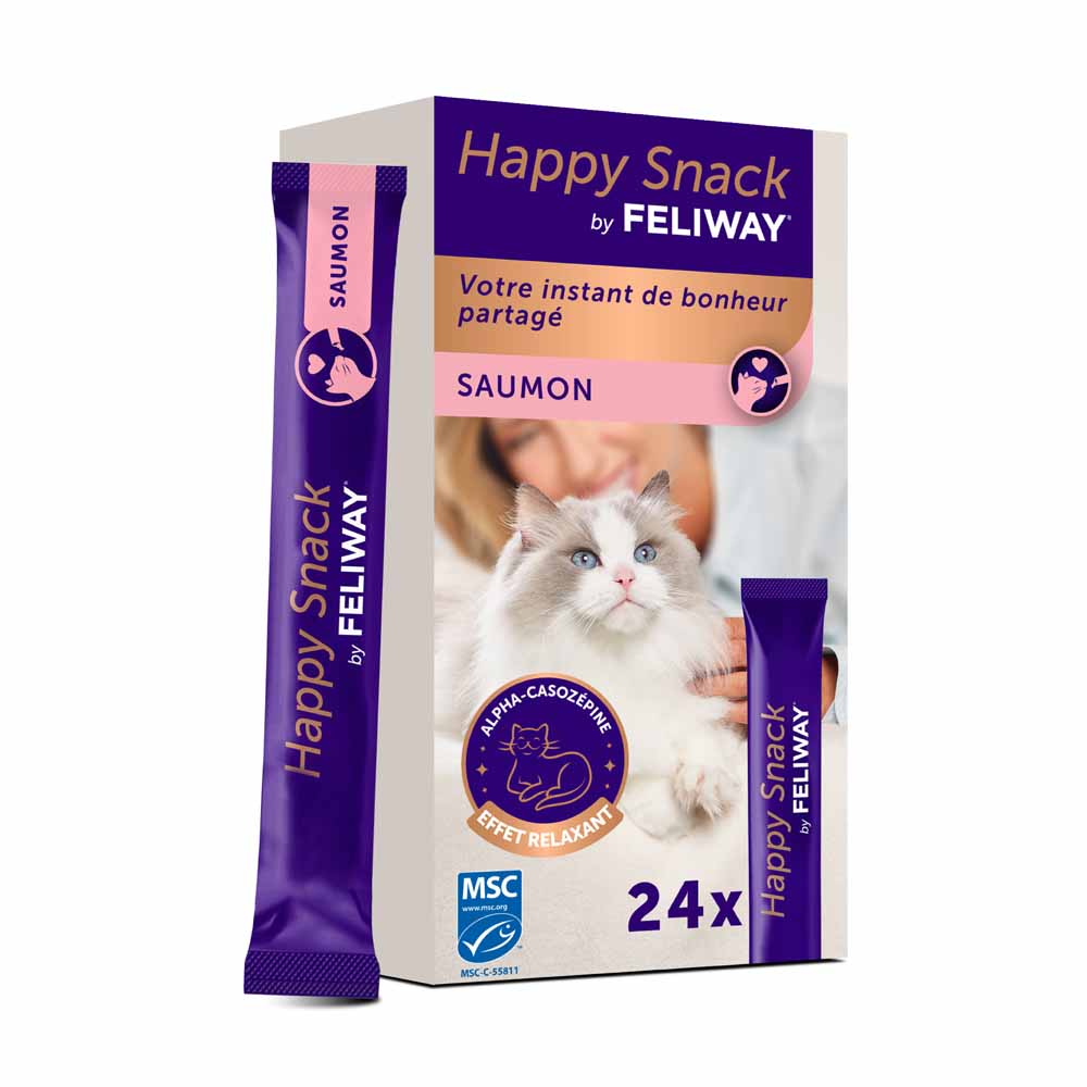 Feliway Happy Snack Antistress per gatti Salmone 24 unità