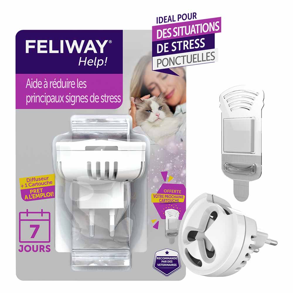 Feliway Help Diffusore e ricarica di feromoni lenitivi per gatti 1 diffusore