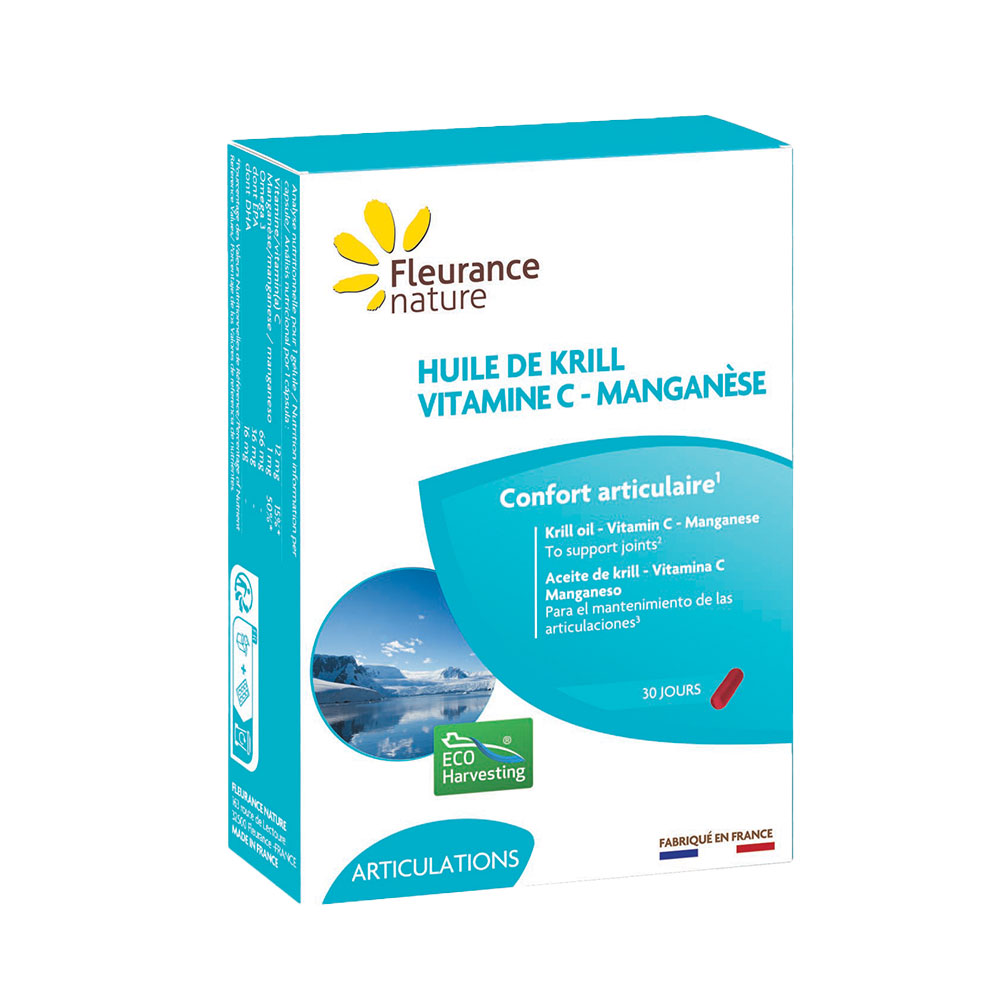 Fleurance Nature Olio di krill con vitamina C e manganese 15 capsule