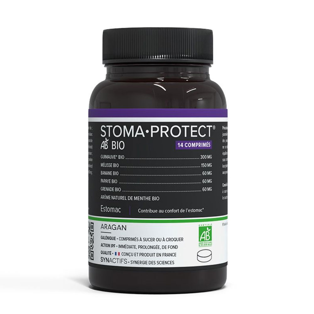 Aragan Synactifs Stomaprotect bio per lo stomaco 14 compresse da succhiare o masticare