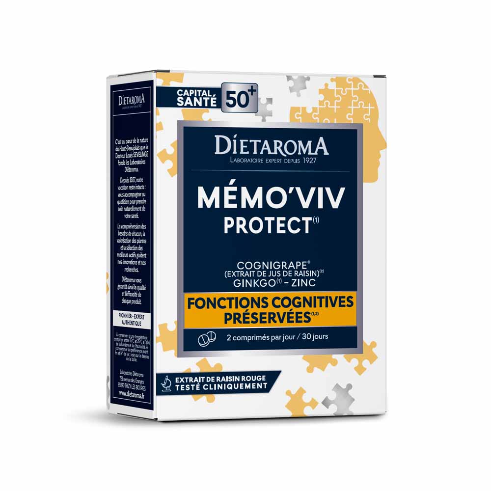 Dietaroma Mémo'Viv Protect 50+ 60 compresse