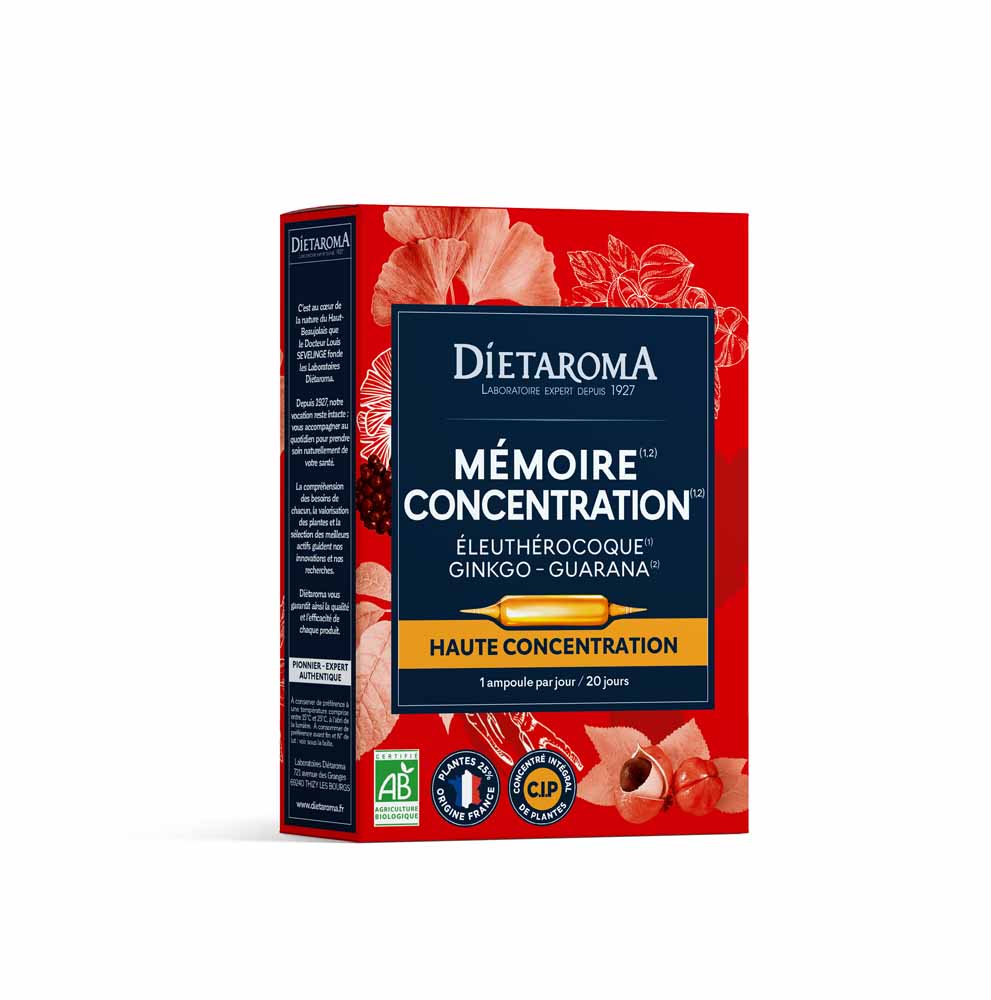 Dietaroma Concentrazione memoria C.I.P 20 fiale