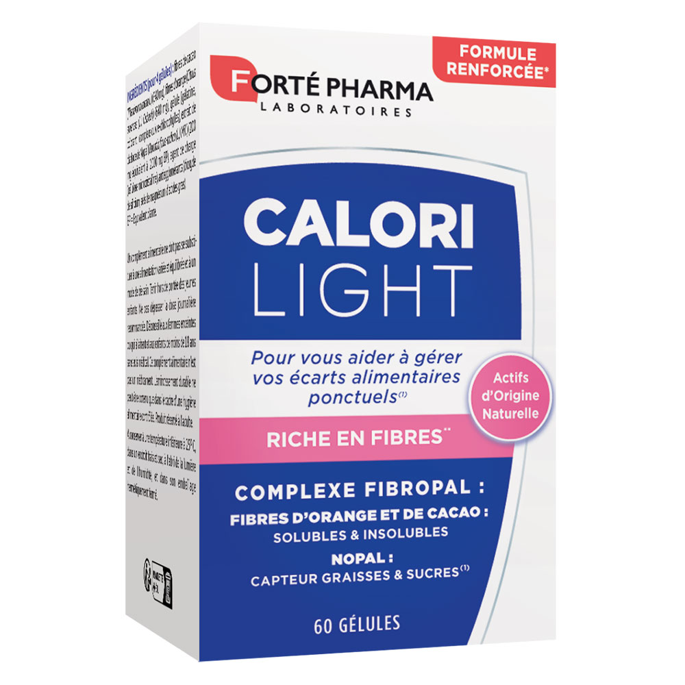 Forté Pharma CaloriLight Dimagrante sensore di grassi fibre nopal 60 capsule