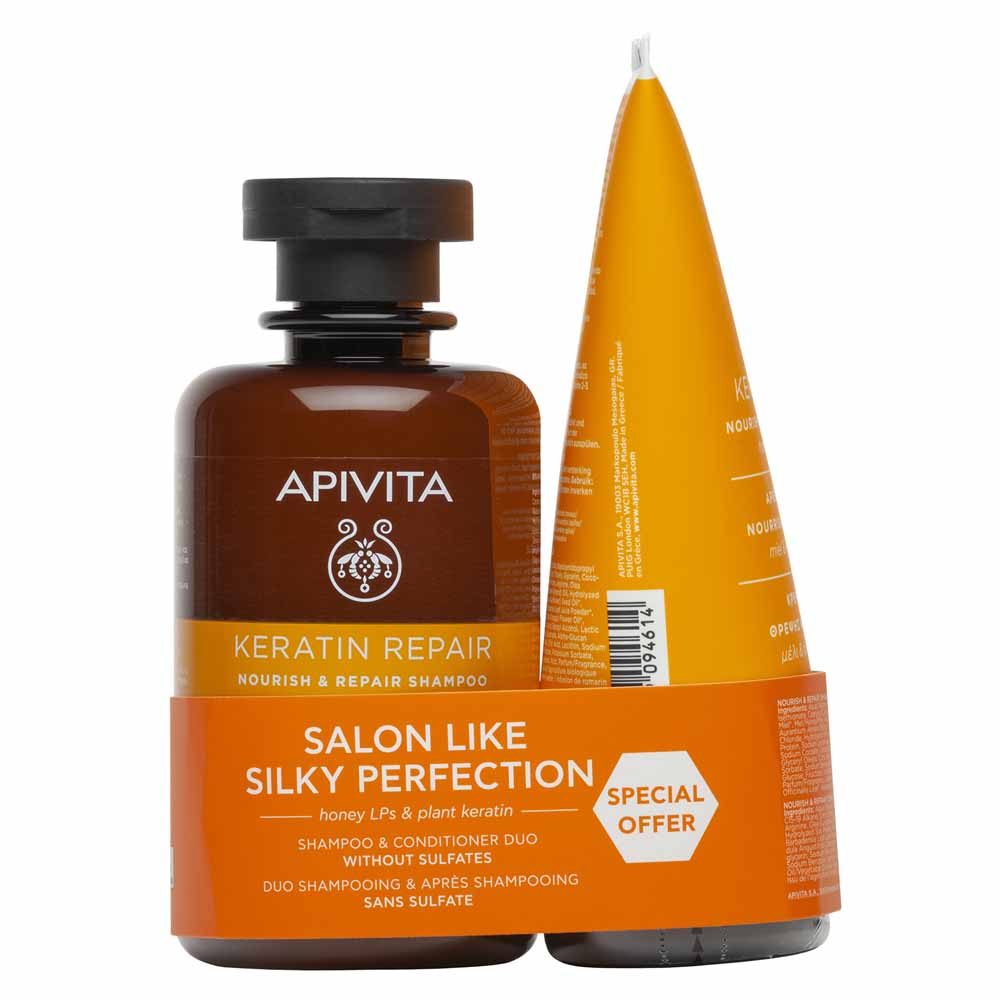 Apivita Keratin Repair Duo shampoo 250 ml e balsamo 150 ml