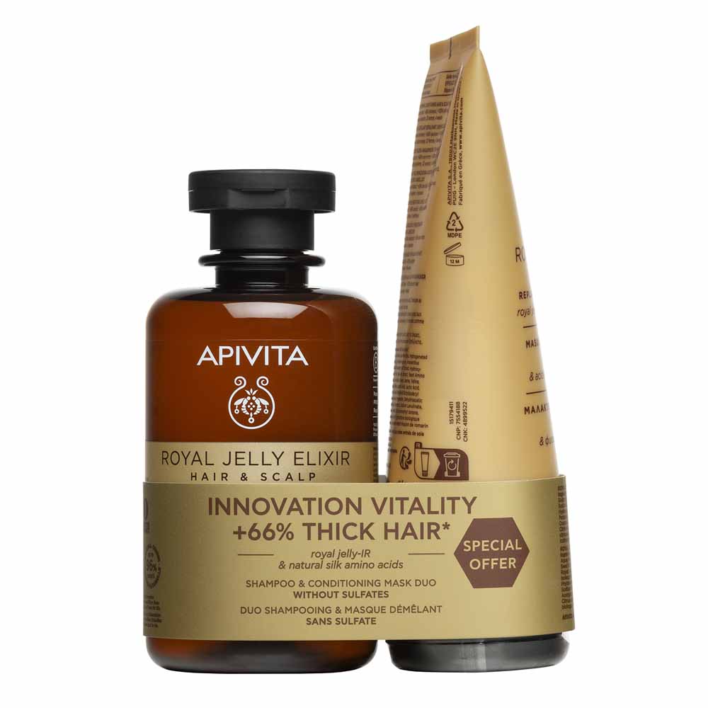 Apivita Royal Jelly Elixir Shampoo e maschera
