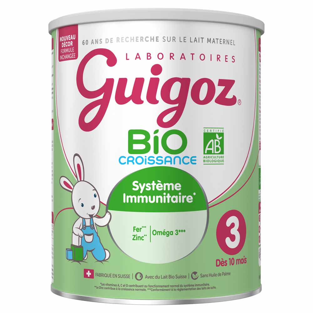 Guigoz Biologico Latte in polvere crescita 3 a partire da 10 mesi 800 g