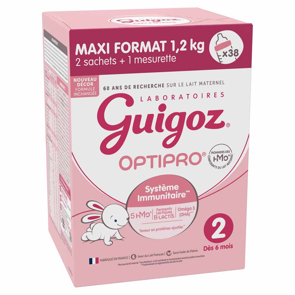 Guigoz Optipro Latte in polvere 2 6-12 mesi 1,2 kg