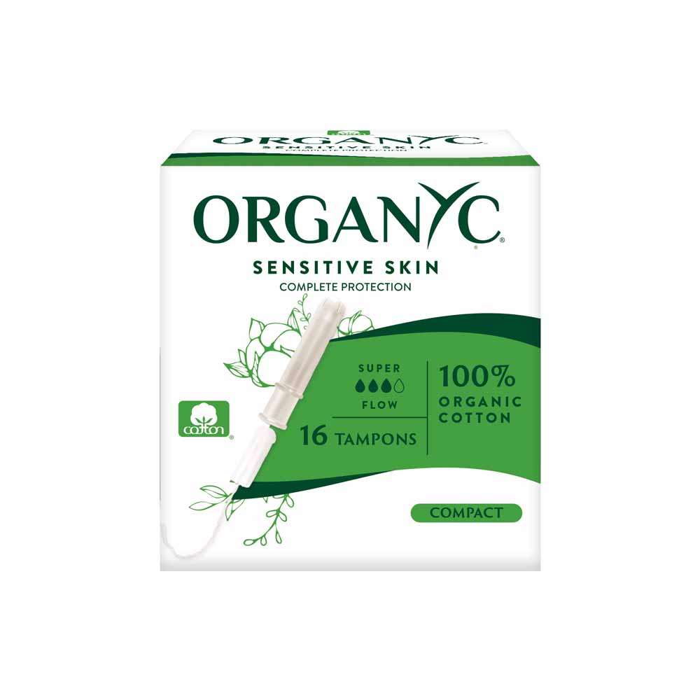 Organyc Tampone applicatore Super in 100% cotone organico x16