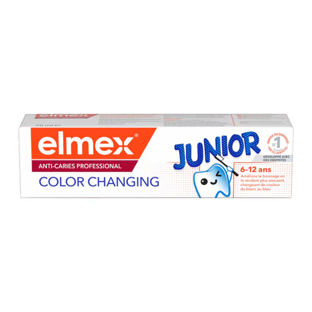 Elmex Dentifricio color changing anti carie per bambini 6-12 anni 75 ml