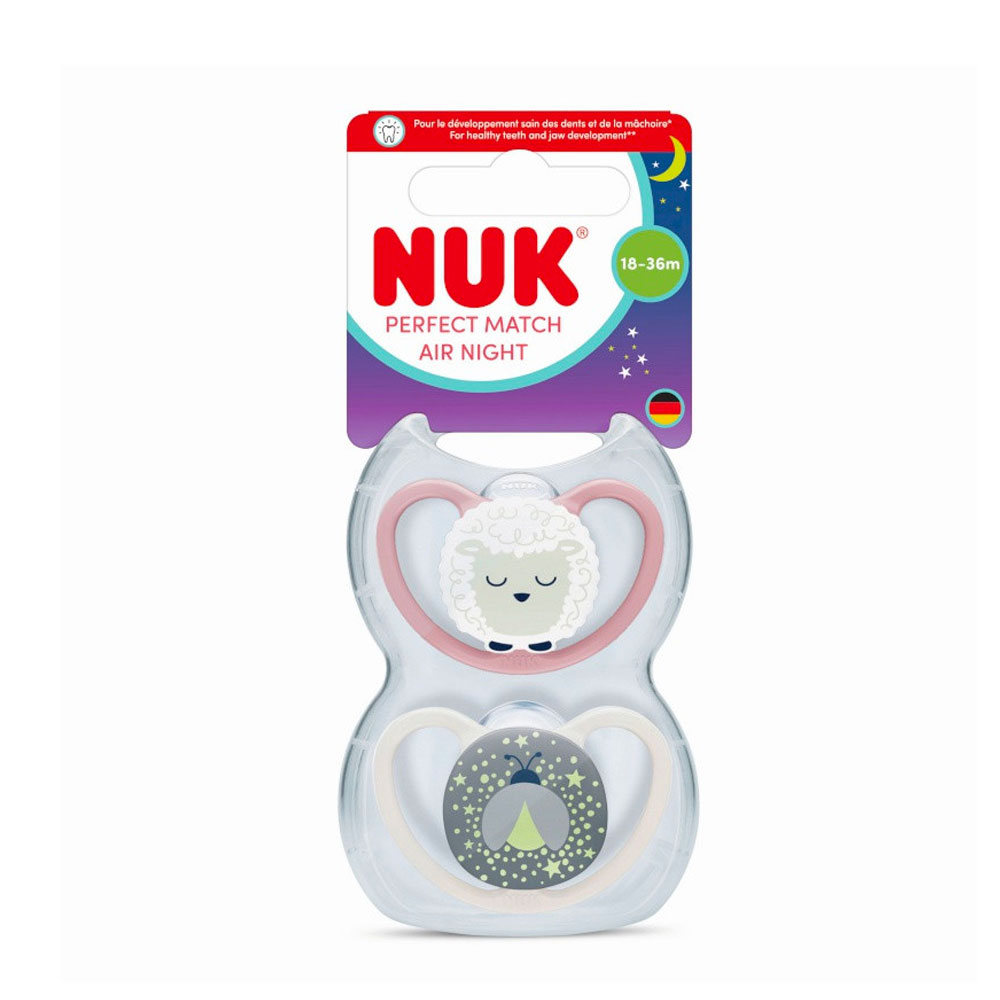 Nuk Perfect Match Succhiotti fisiologici Notte e notte 2 x