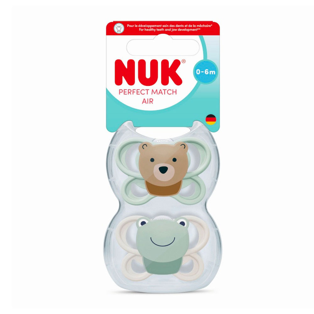 Nuk Perfect Match Ciuccio fisiologici silicone 0-6 mesi 2 x