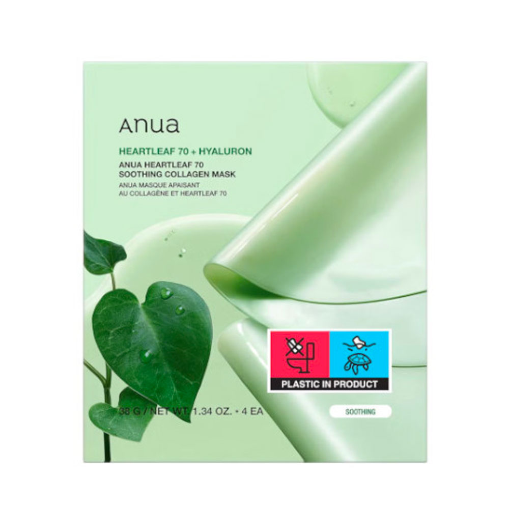 Anua Maschera lenitiva al collagene Heartleaf 70 1 unità