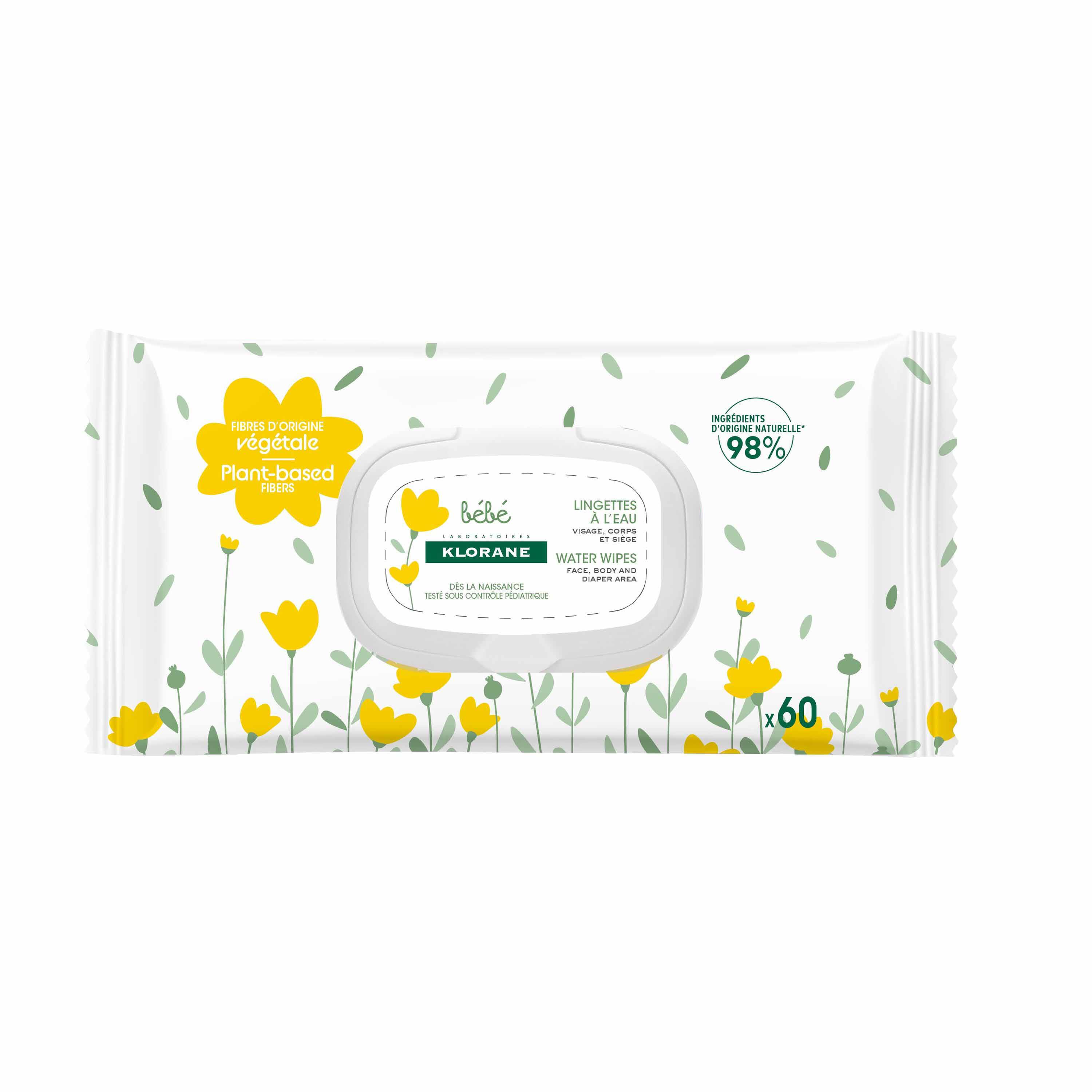 Klorane Neonato Salviettine detergenti delicate 60 unità