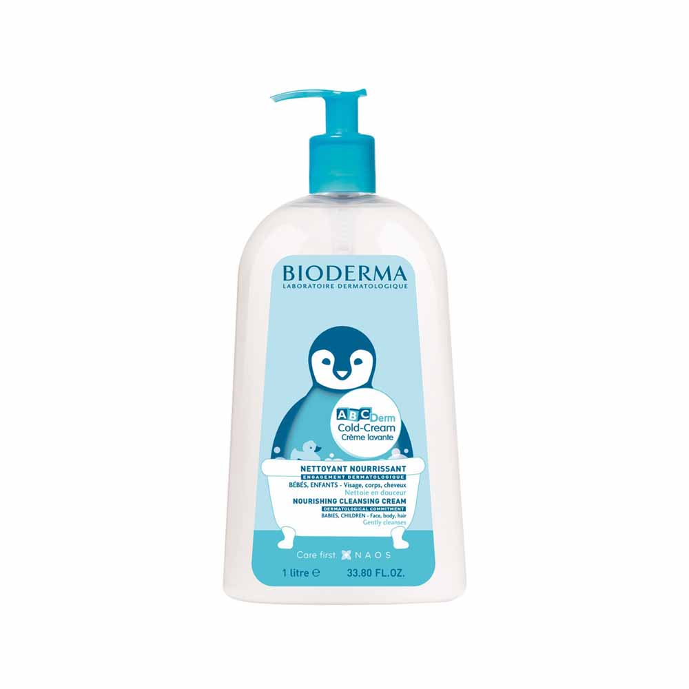 Bioderma Abcderm Crema fredda detergente nutriente per neonati e bambini Cold Cream 1l