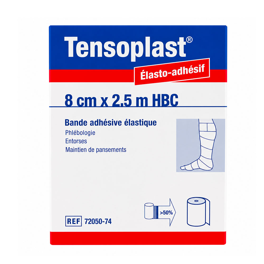 Tensosport Tensoplast® Benda elastica adesiva 2,5mx8cm color carne 1 unità
