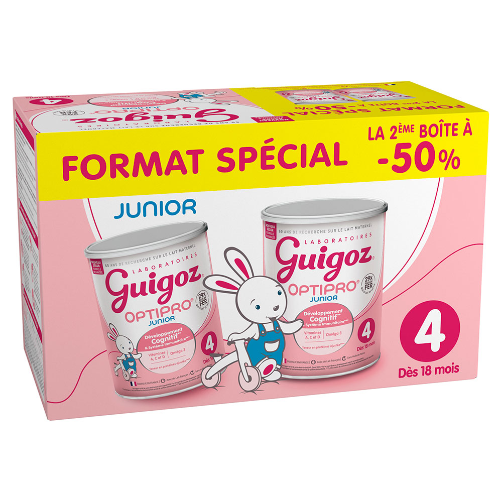 Guigoz Optipro Latte in polvere Junior 4 a partire da 18 mesi 2 x 900 g