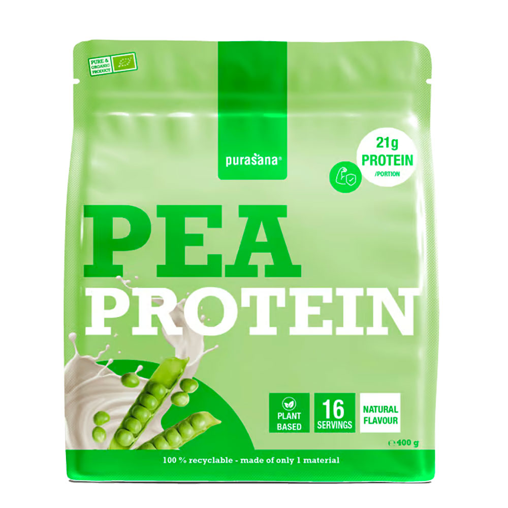 Purasana Proteine vegetali di pisello bio 400 g