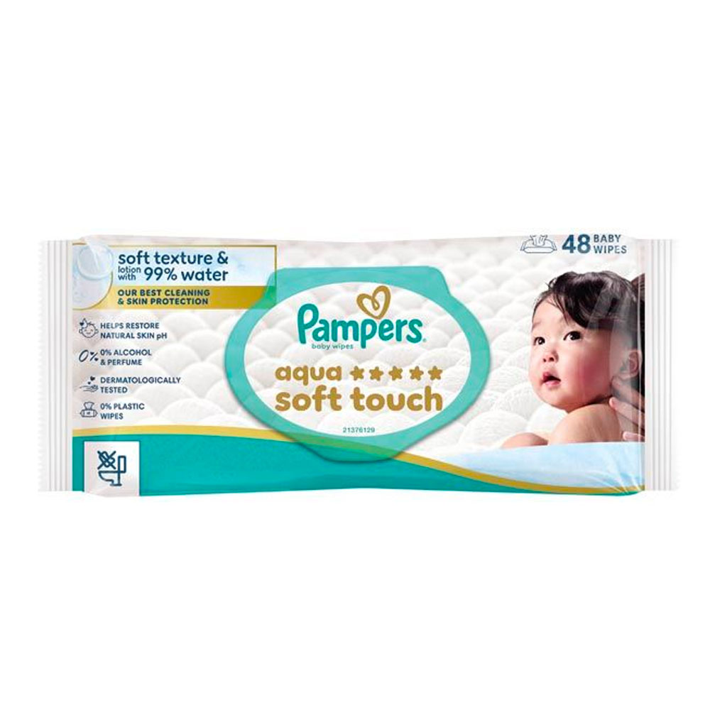 Pampers Harmonie Salviettine Aqua 48 Unità
