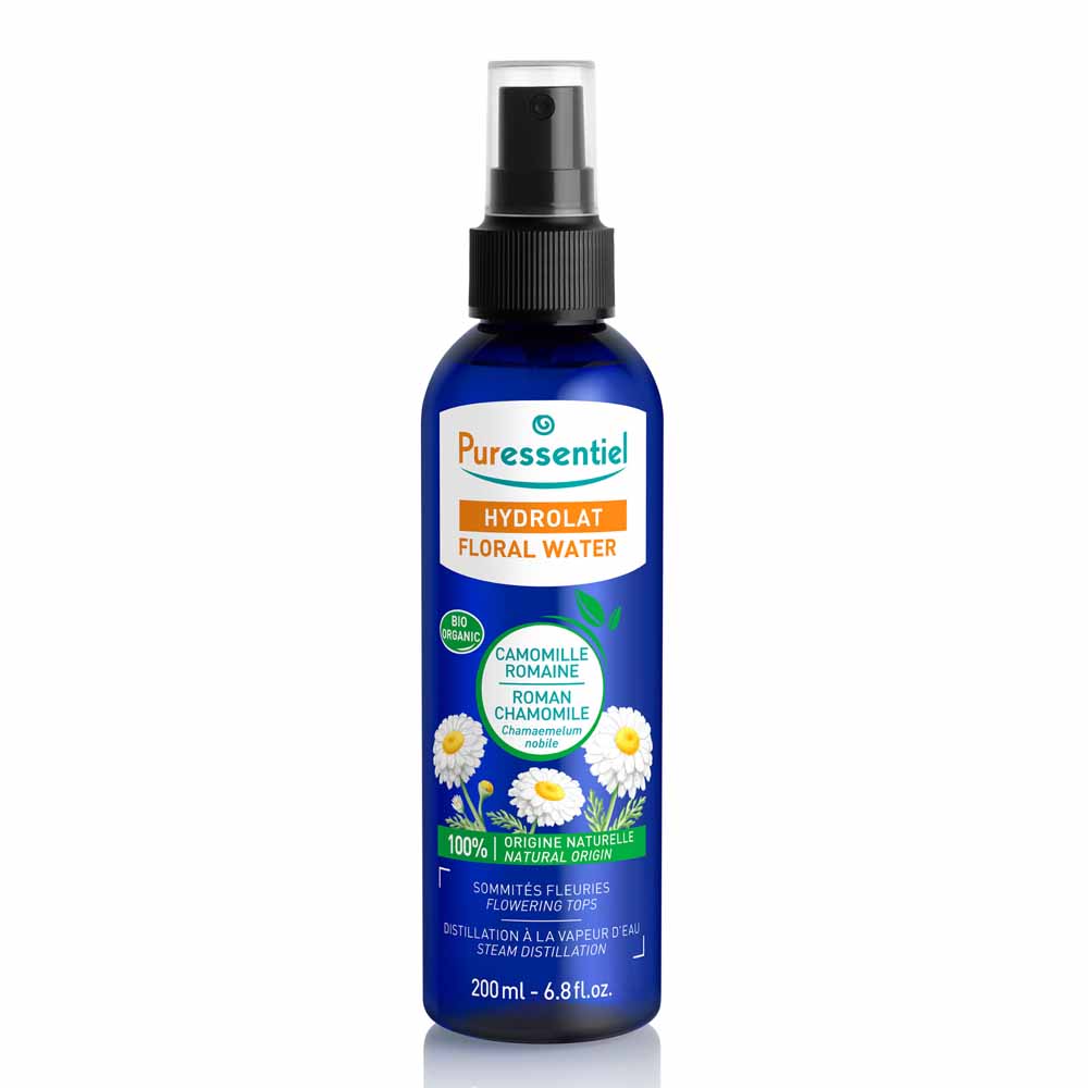 Puressentiel Idralati Acqua floreale di Camomilla Romana Biologica Pelle Sensibile e irritata 200 ml