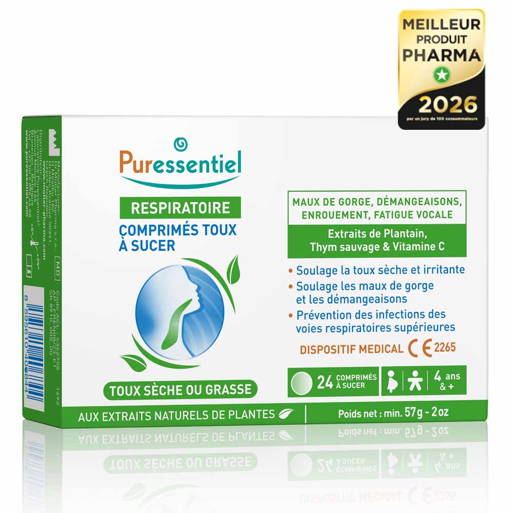 Puressentiel Respirazione Tosse secca o stizzosa 24 compresse masticabili